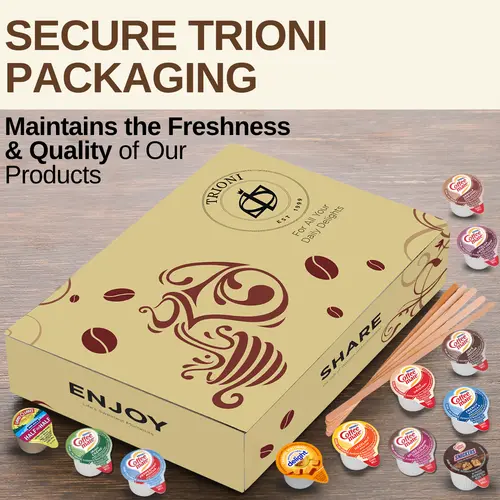 Coffee Mate Coffee Creamer Singles, Jamaican Me Crazy Coffee Packets, Coasters & Stirrers - 101 total count thumbnail 2