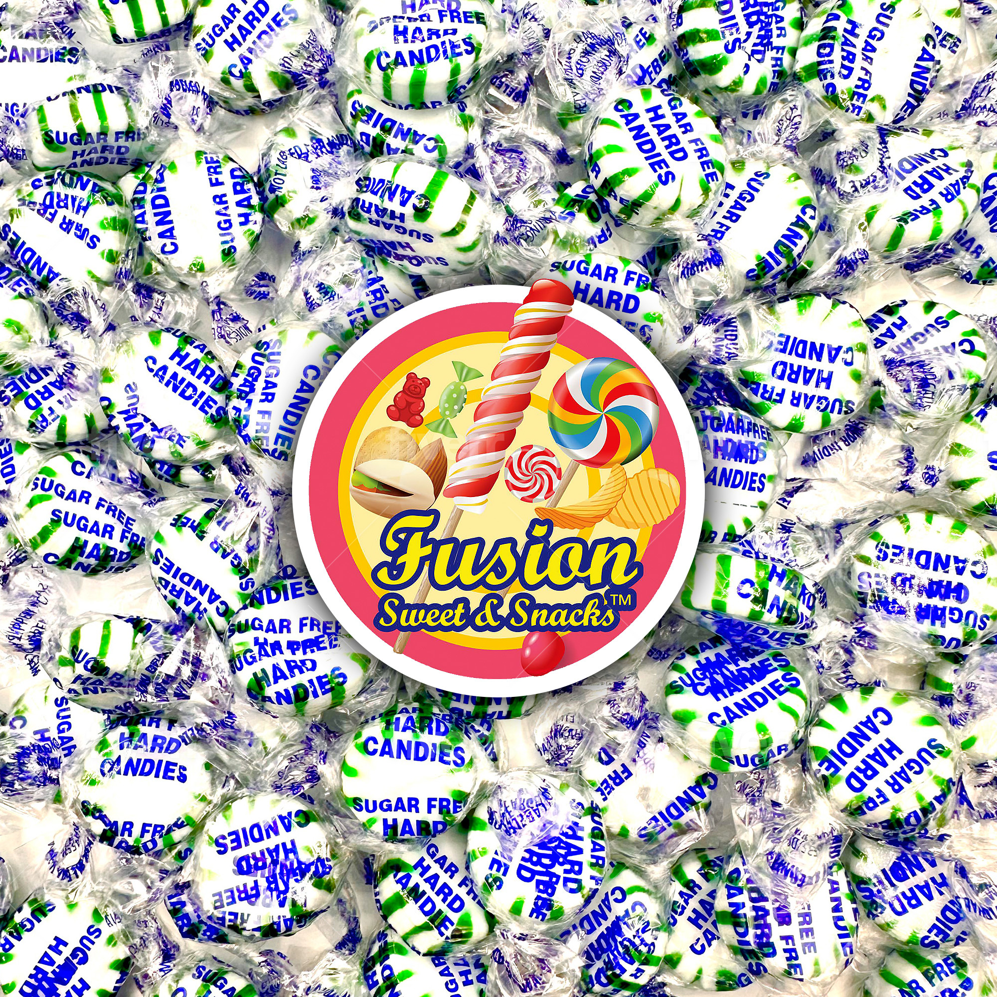 Sugar Free Spearmint Starlight Hard Candy - 1 Pound Bulk Bag (About 85 Pieces) - Keto Friendly Sugar Free Mints Individually Wra thumbnail 3