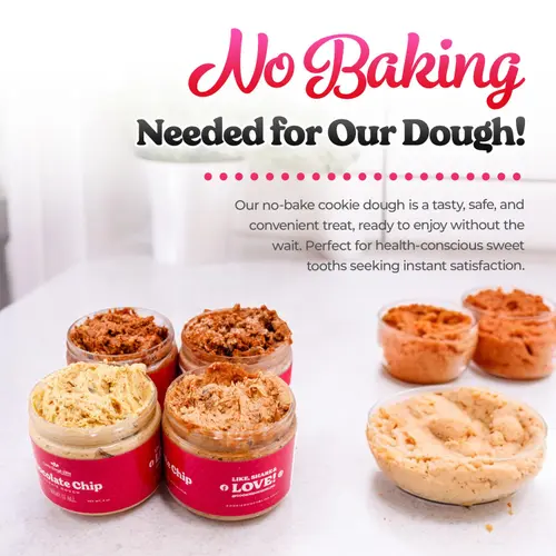 Chocolate Lovers Pack, Soft and Smooth Edible Gourmet Cookie Dough, Ready to Eat, Delicious Sweet Dessert, Pack of 4 thumbnail 4