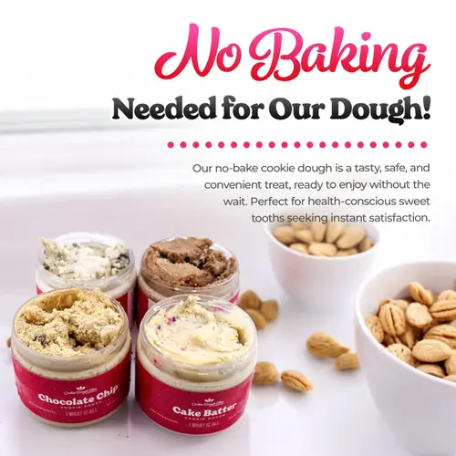 Classic Flavor Pack, Soft and Smooth Ready to Eat Gourmet Cookie Dough, Delicious Sweet Dessert, Pack of 4 thumbnail 4