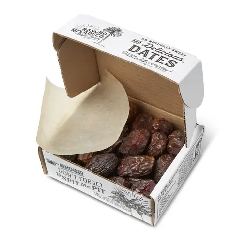 Rancho Meladuco California-Grown Medjool Dates, Whole Fresh Un-Pitted, 1 lb. Box Dates thumbnail 2
