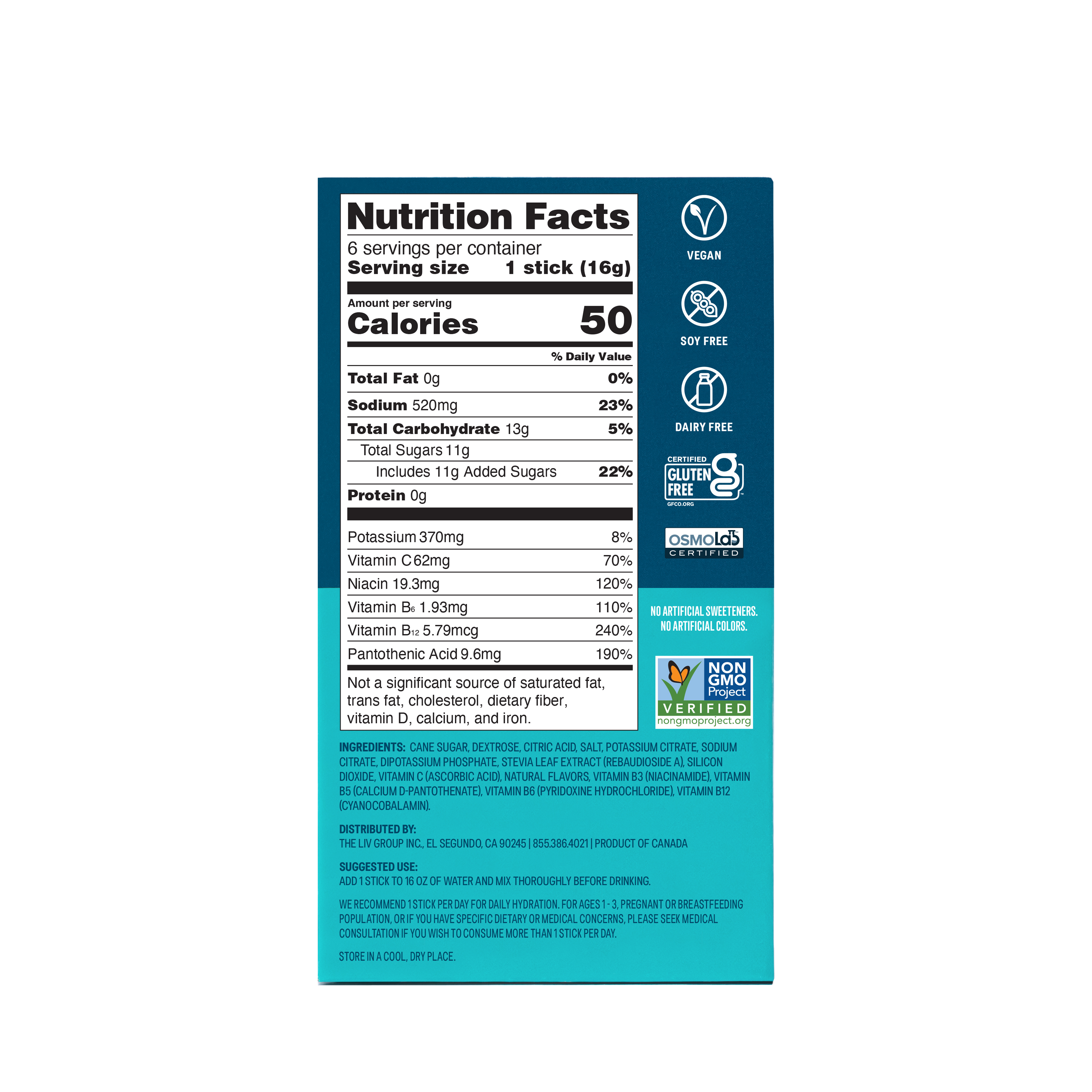 Liquid I.V. Hydration Multiplier, Strawberry, 6 Ct, Electrolyte Powder Packet Drink Mix thumbnail 2