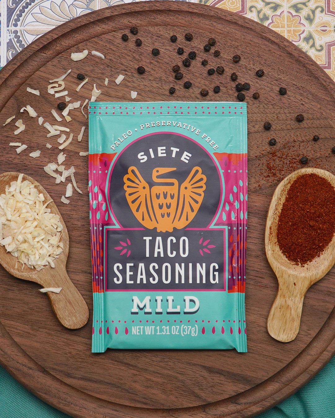 Siete Mild Taco Seasoning, Mixed Spice, 1.31 oz. Packet thumbnail 3