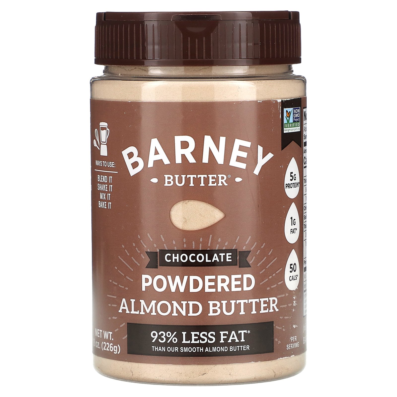 Barney Butter Powdered Almond Butter, Chocolate, 8 oz (226 g)