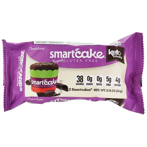 Smart Baking Company Keto Friendly Gluten Free , Low Carb ,Non -GMO ,Healthy Snacks Food, 16 CT, Chocolate Smartcake 8 Pack thumbnail 2