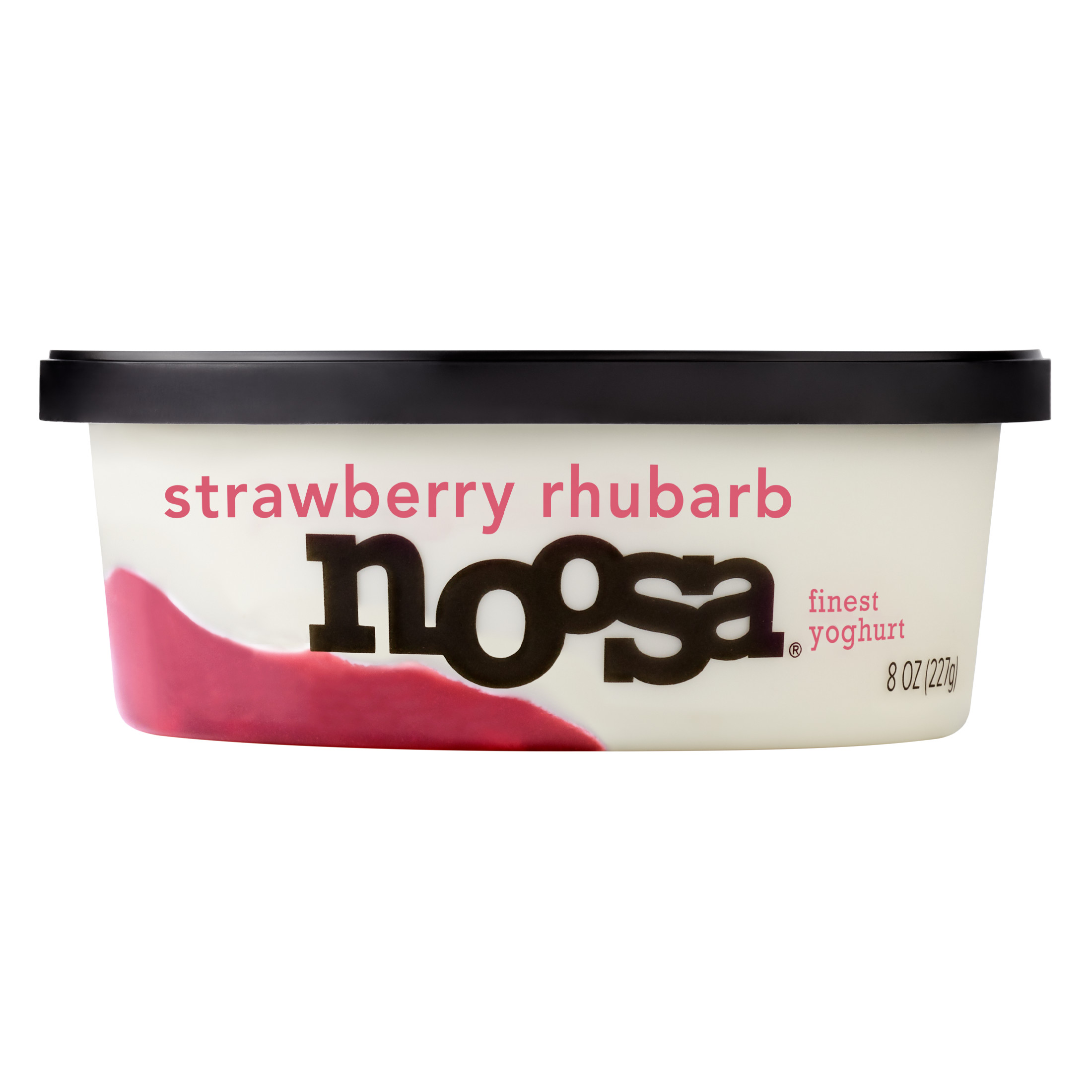 Noosa Yoghurt, Whole Milk Yogurt, Velvety Smooth & Creamy, Strawberry Rhubarb, 8 oz Tub