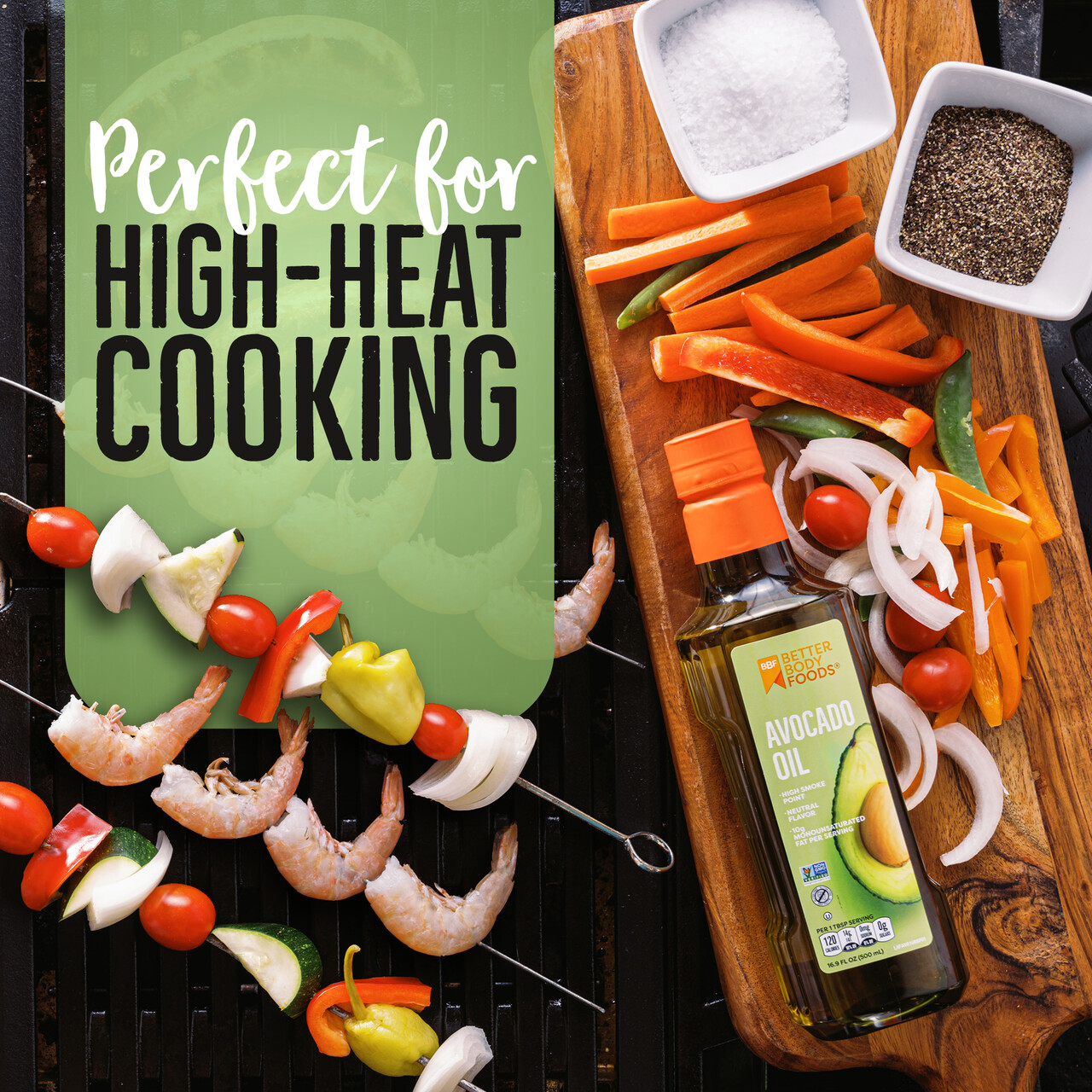 BetterBody Foods Avocado Oil, High Heat Cooking Oil, 33.8oz, 1Liter thumbnail 4