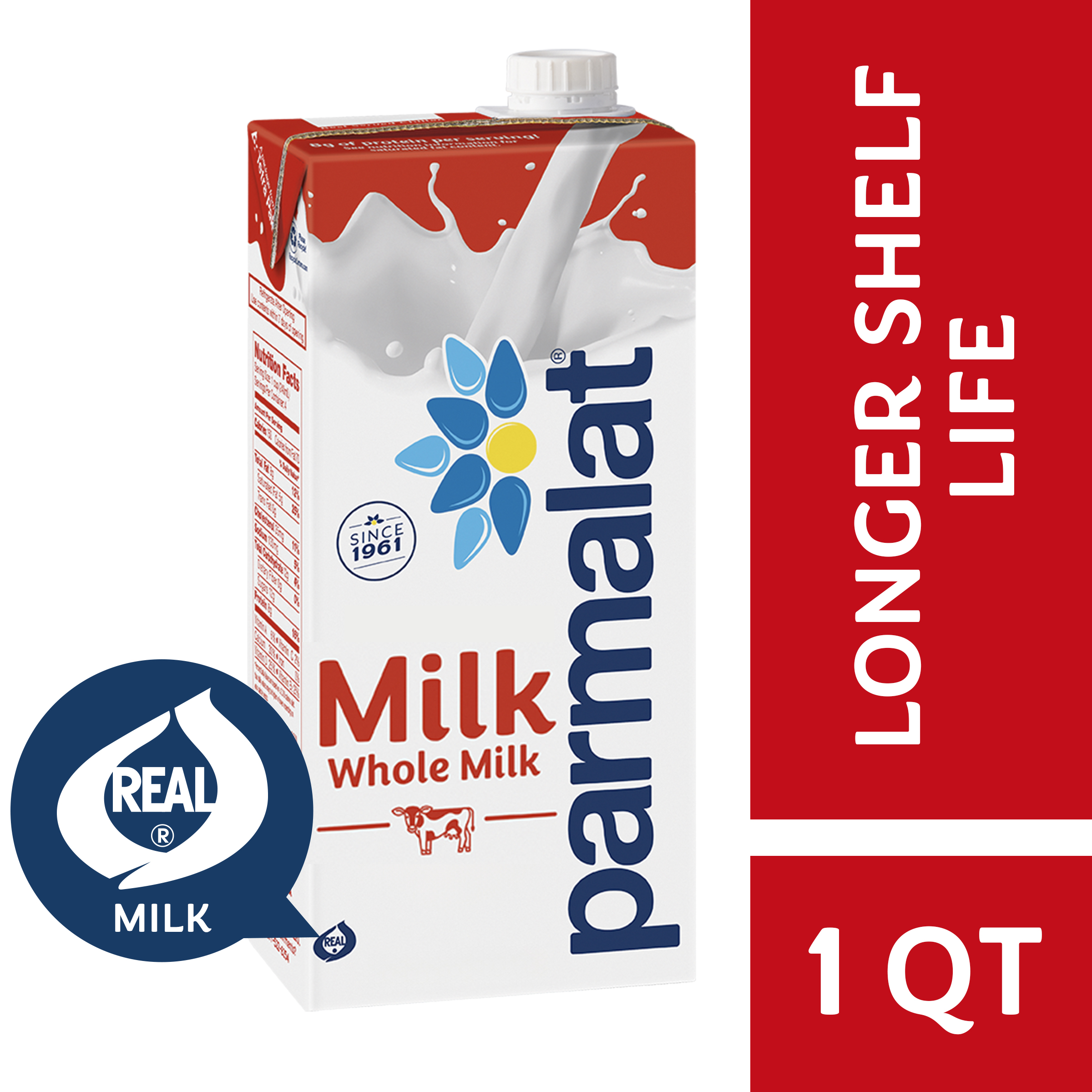 Parmalat Shelf Stable UHT Whole Milk 1 Qt