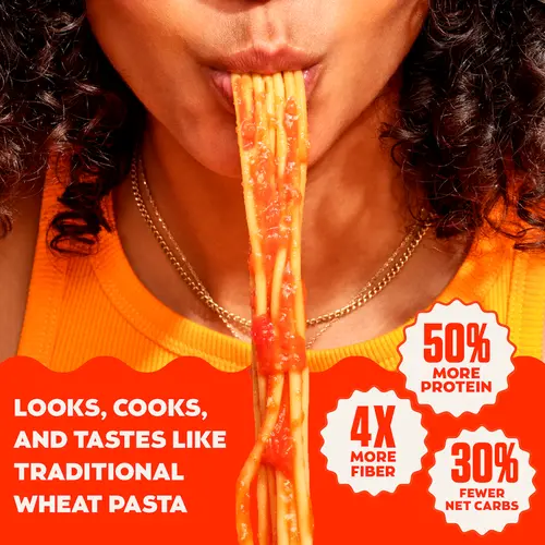 Banza Spaghetti Pasta from Chickpeas - Gluten Free, High Protein, and Lower Carb Protein Noodles, 8oz thumbnail 2