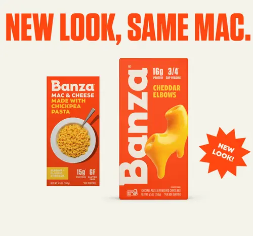 Banza Elbows & Cheddar - High Protein, Gluten Free, Lower Carb Shelf-Stable Mac and Cheese, 5.5oz thumbnail 3