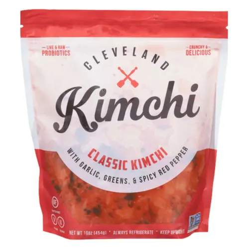 Cleveland Kitchen Gluten-Free Classic Kimchi, Chopped, 16 oz Pouch