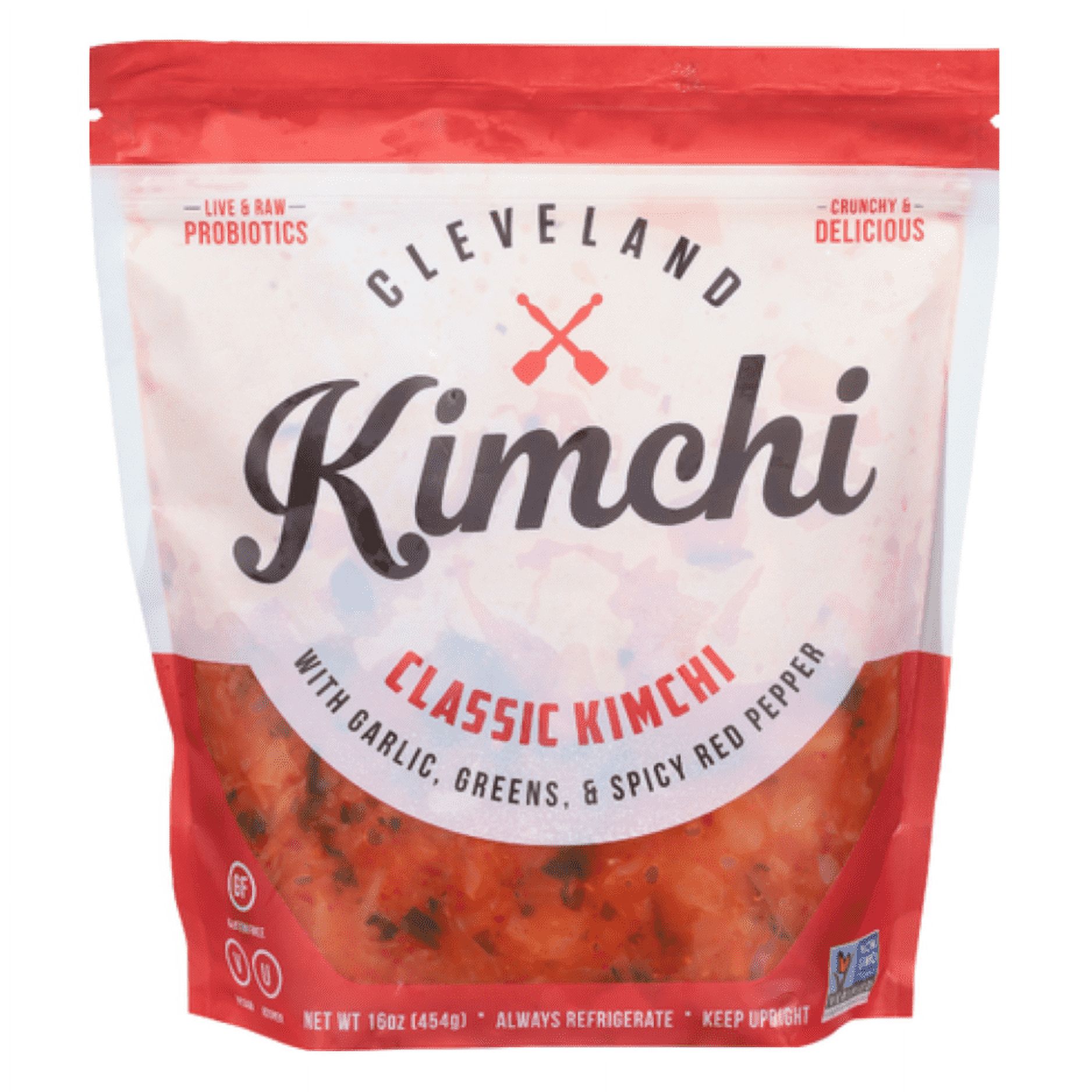 Cleveland Kitchen Gluten-Free Classic Kimchi, Chopped, 16 oz Pouch thumbnail 2