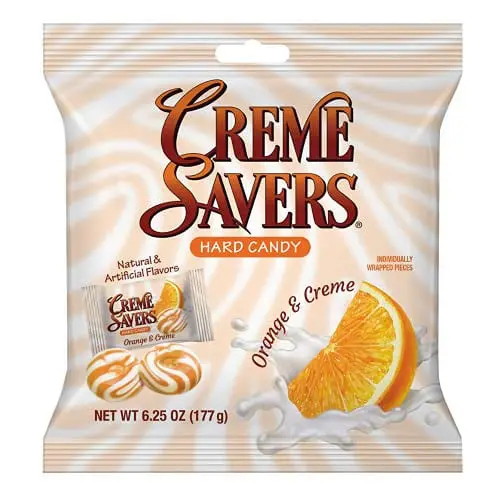 Creme Savers Orange and Creme Hard Candy | The Taste of Fresh Orange Swirled in Rich Cream | The Original Classic Creme Savers B thumbnail 2