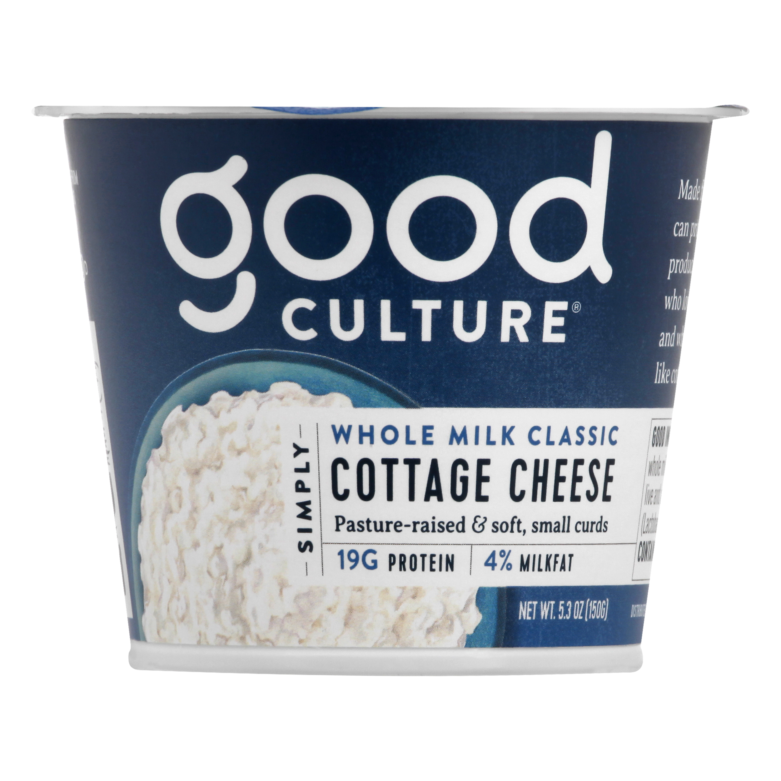 Good Culture Classic 4% Milk Fat Cottage Cheese, 5.3 Oz