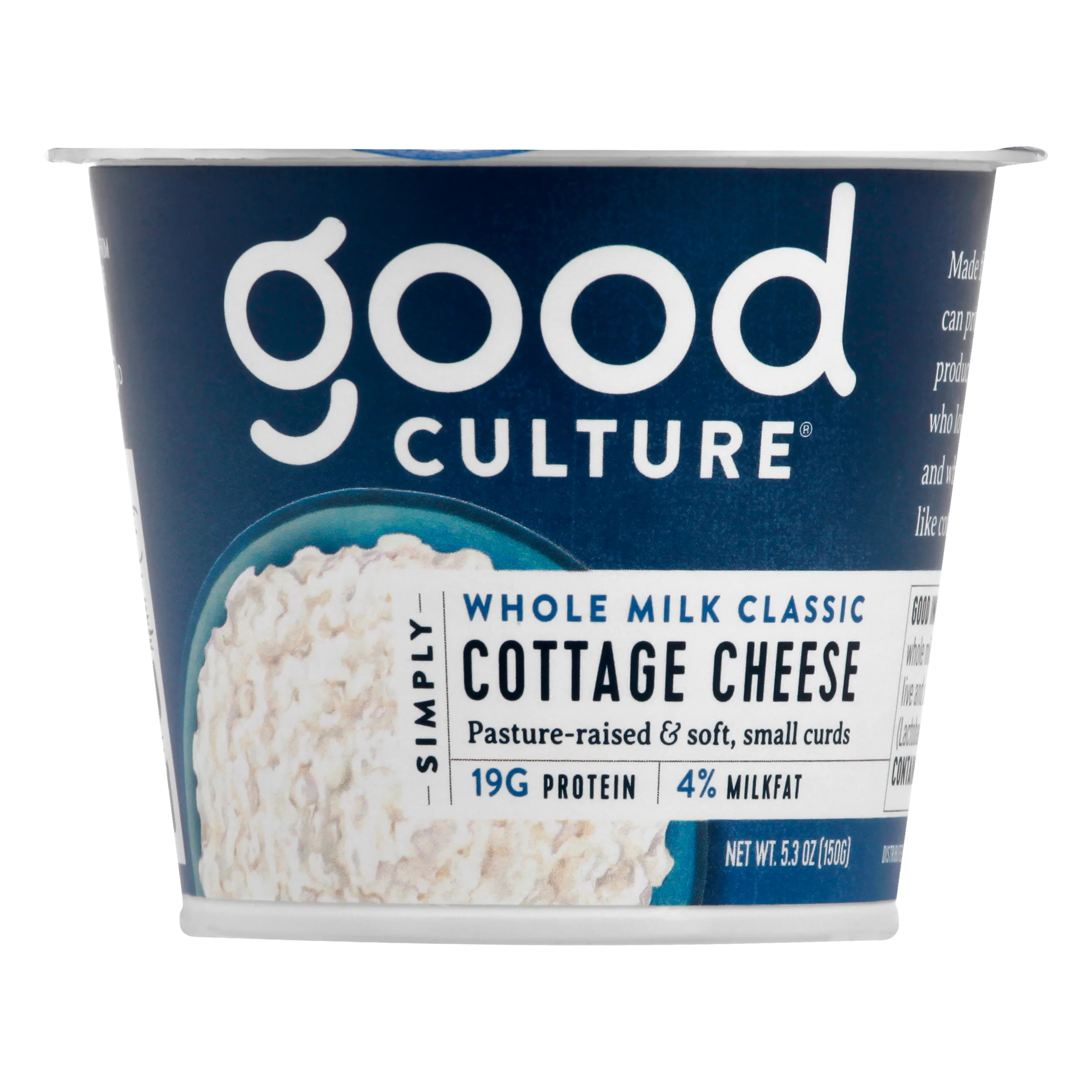 Good Culture Classic 4% Milk Fat Cottage Cheese, 5.3 Oz