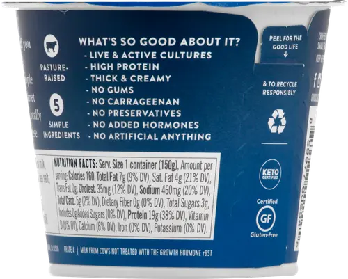 Good Culture Classic 4% Milk Fat Cottage Cheese, 5.3 Oz thumbnail 2