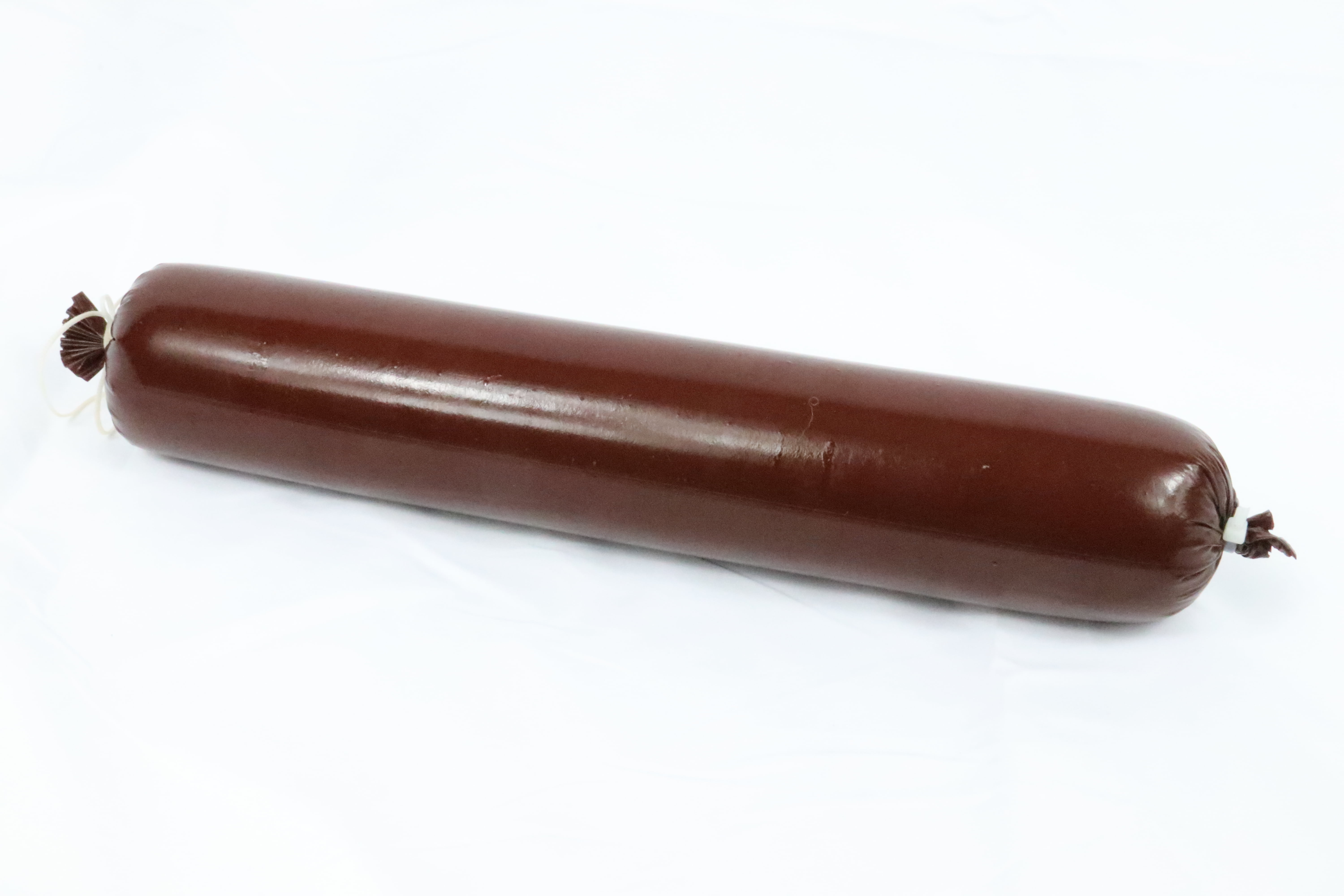 Summer Sausage Casing - 3lb Size 2.5 x 20 in. Mahogany Fibrous add Venison, Beef, Pork, Elk