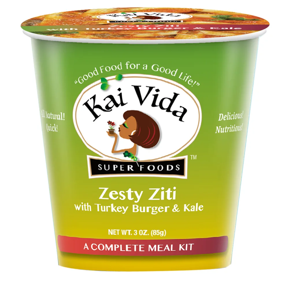 Kai Vida Zesty Ziti with Turkey Burger, Kale and Parmesan (3-pack)
