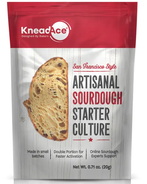 KneadAce Sourdough Starter Culture Fast Acting Sour Dough Starter for Homemade Bread Baking 0.71 oz