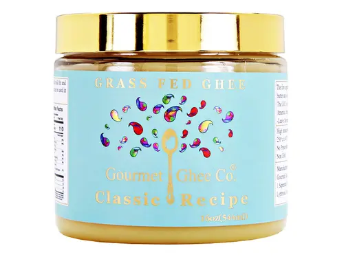 Classic Recipe Ghee Butter, By The Gourmet Ghee Company. Grass Fed, Casein & Lactose Free Ghee, 16oz