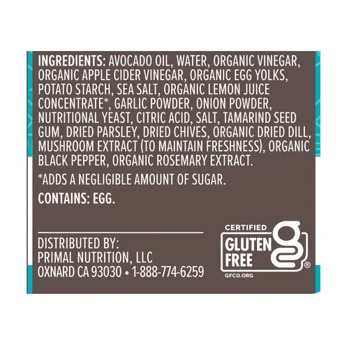 Primal Kitchen Avocado Oil Ranch Dressing & Marinade, 8 fl oz thumbnail 4