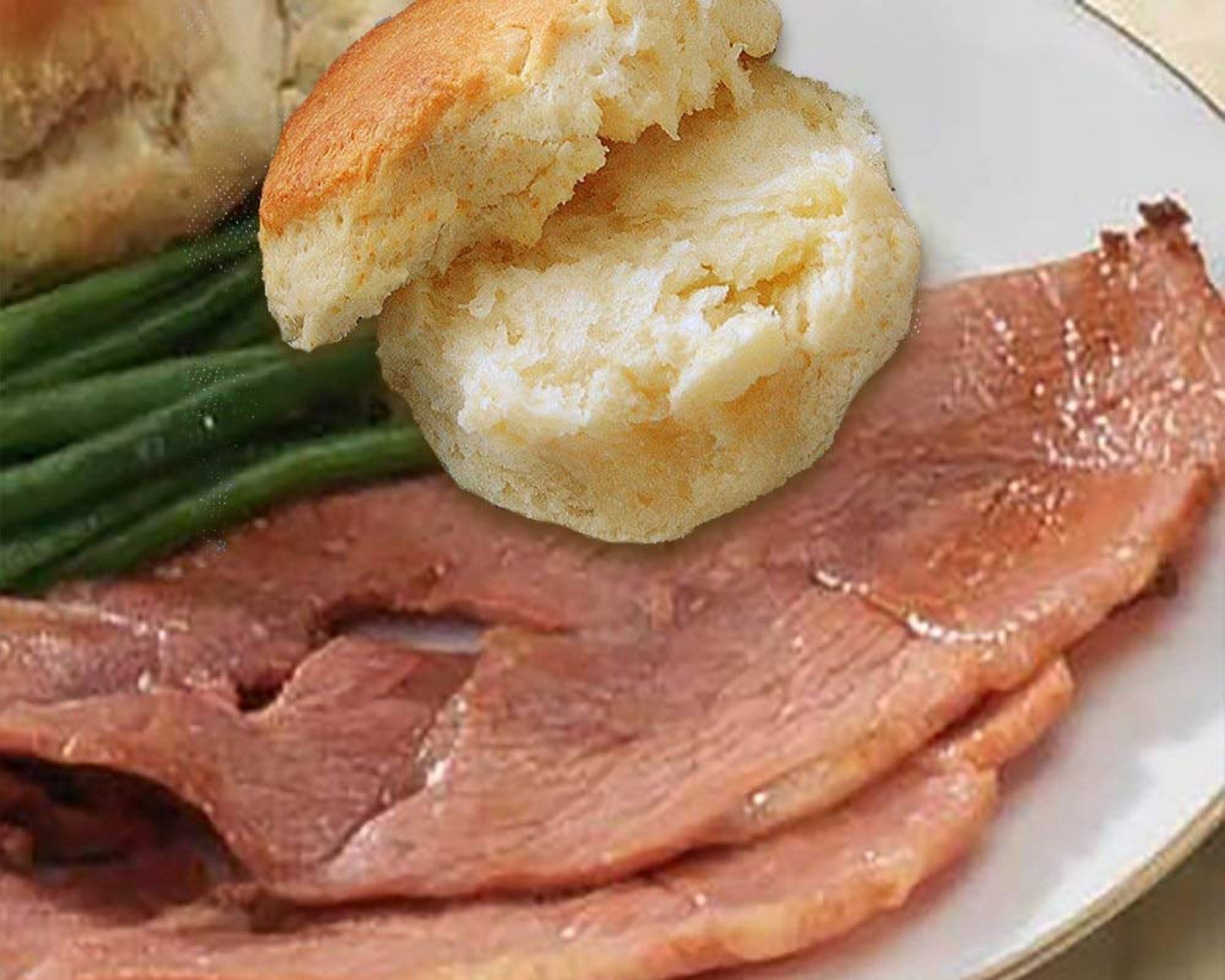 Rays Country Ham, 2.25 lbs Center Slices. 3 Pack â€“ Blue Ridge Mountain Cured, Vacuum-Sealed, Dry-Cured, Shelf-Stable. thumbnail 2