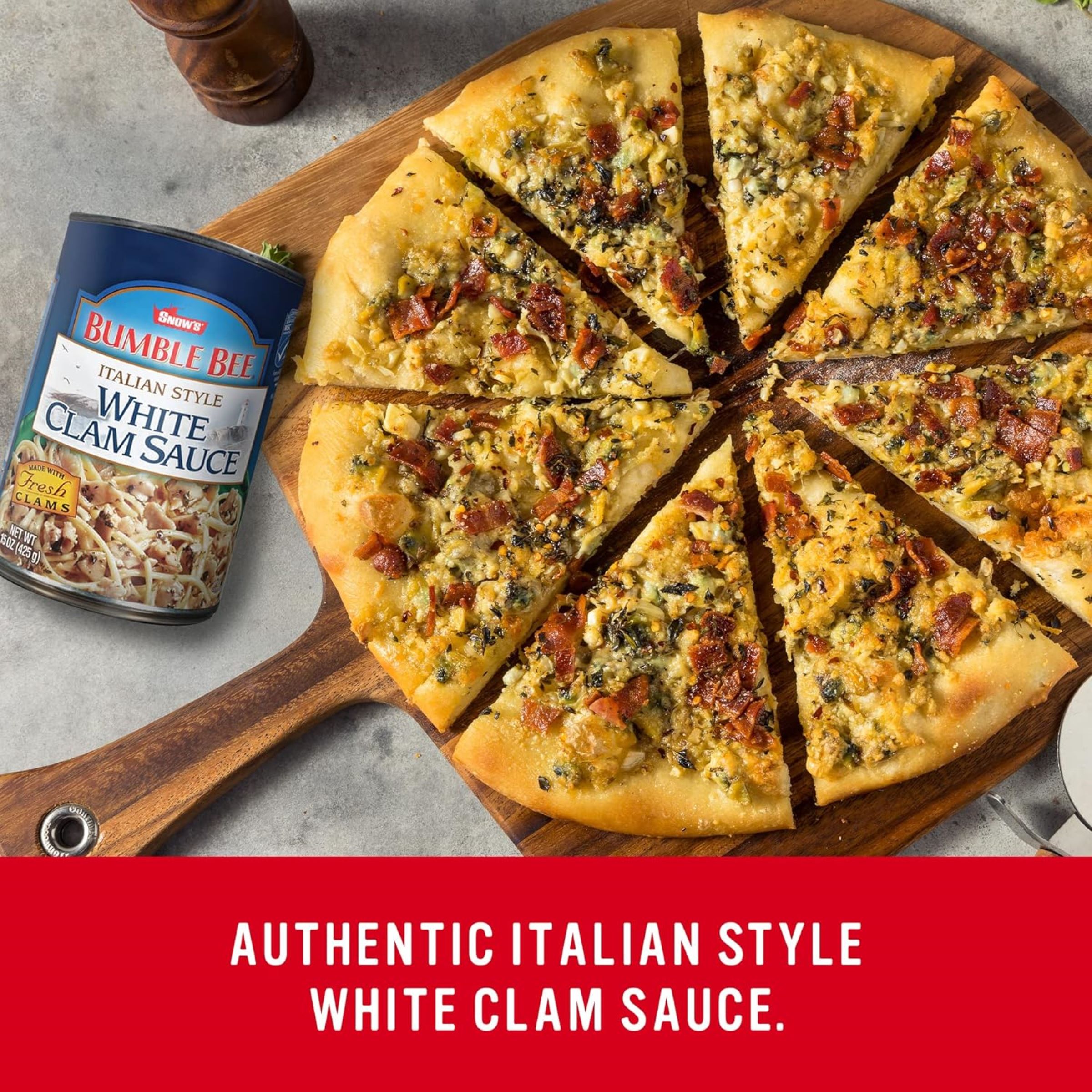 SNOW'S BY BUMBLE BEE Italian Style White Clam Sauce, 15 Ounce Can, Delicious Sauce for Linguini and Other Pasta Varieties thumbnail 3