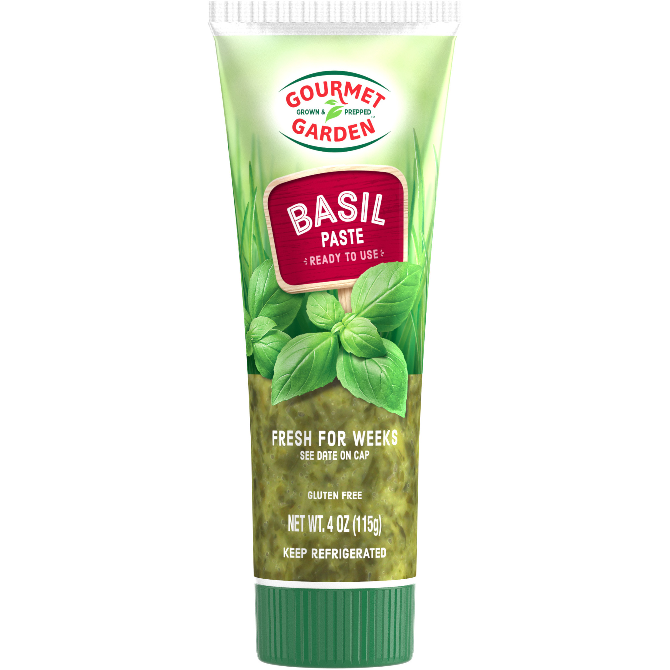 Gourmet Garden Gluten Free Basil Stir-in Paste, 4 oz Tube