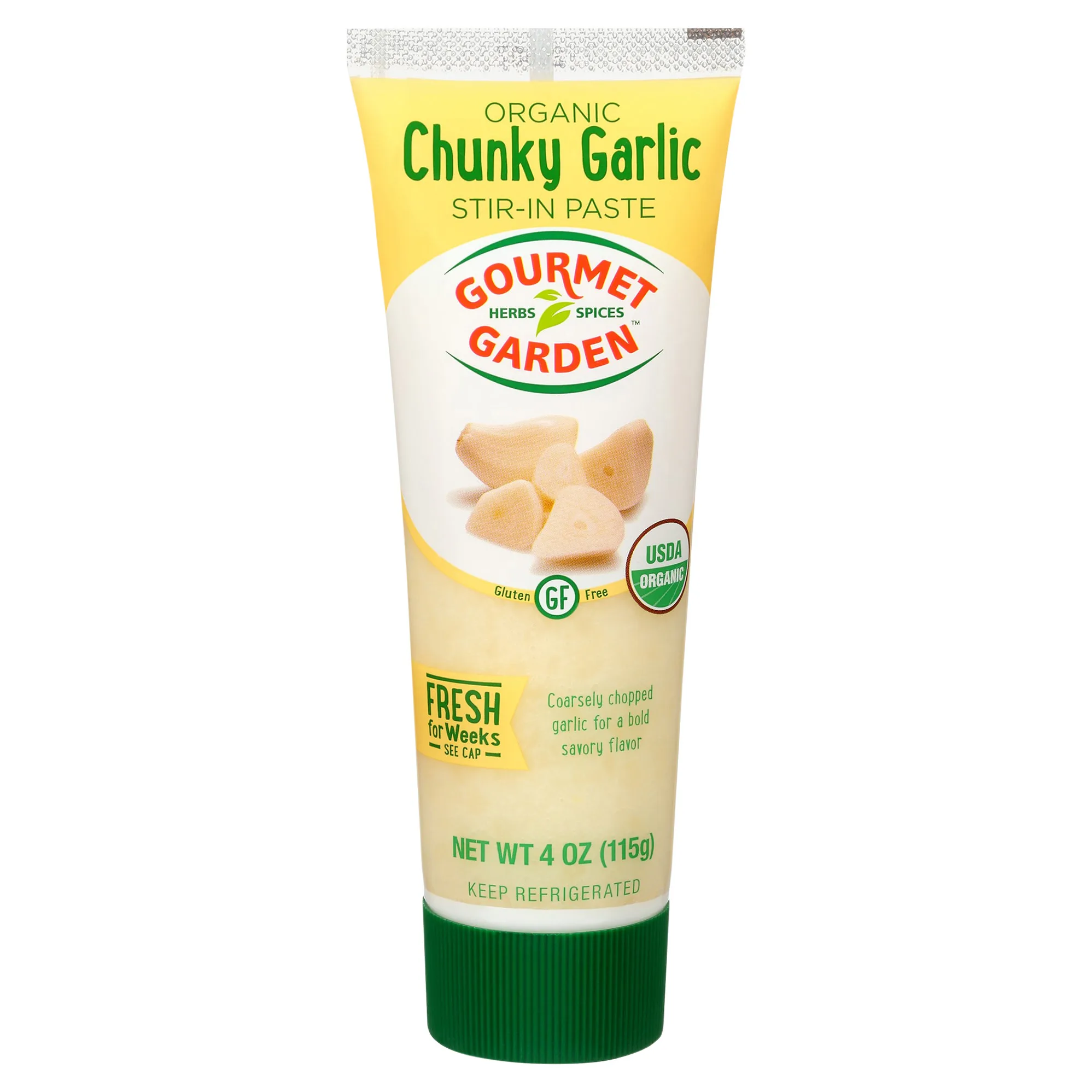 Gourmet Garden Organic Chunky Garlic, 4 oz