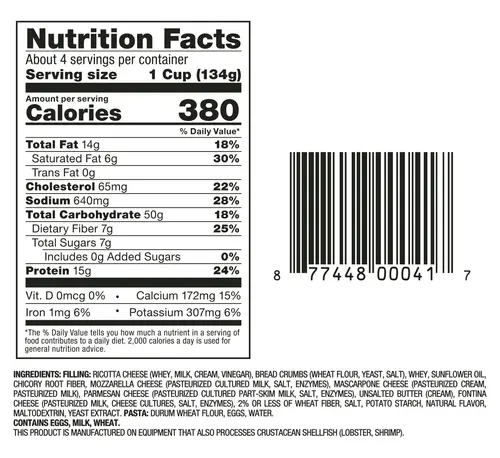 Giovanni Rana Tortellini 5 Cheese Premium Flat Cut Pasta Bag (Family Size, 18oz), Refrigerated thumbnail 4