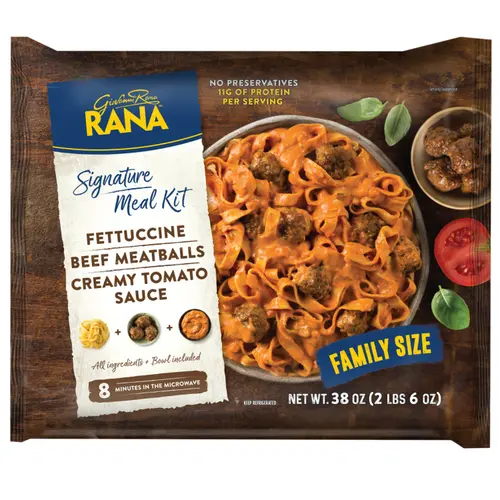 Giovanni Rana Fettuccine Meatballs with Tomato Sauce Meal Kit, 38oz, Refrigerated