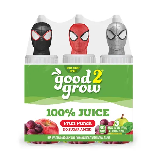 good2grow 6oz 100% Fruit Punch Juice 3 pack (Character Tops Vary)