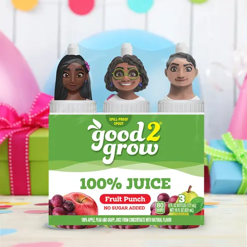 good2grow 6oz 100% Fruit Punch Juice 3 pack (Character Tops Vary) thumbnail 3