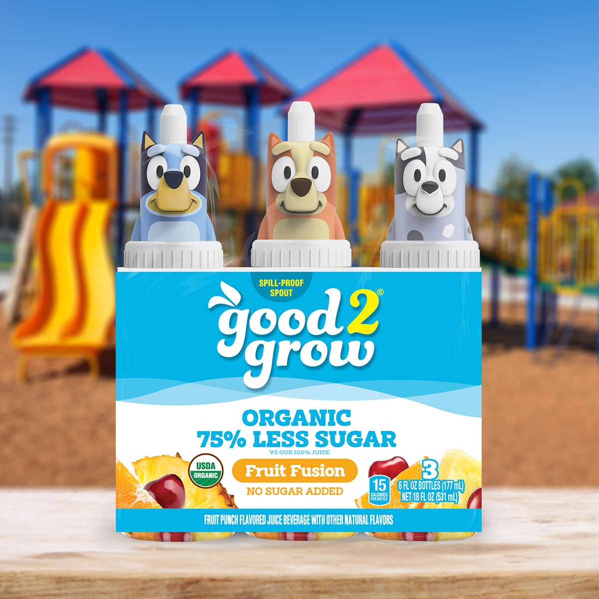 good2grow 6oz Organic Low Sugar Fruit Fusion Juice 3 Pack (Character Tops Vary) thumbnail 4