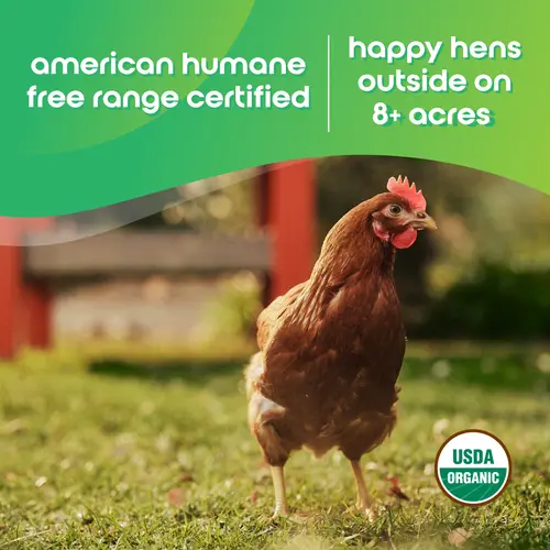 Happy Egg Co Organic Free-Range Large Brown Eggs, 18 Count thumbnail 4