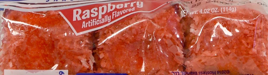 Hostess Raspberry Zingers, Raspberry and Coconut, Sponge Cake, Single Serve, 4.02 oz., 3 Count Wide thumbnail 2