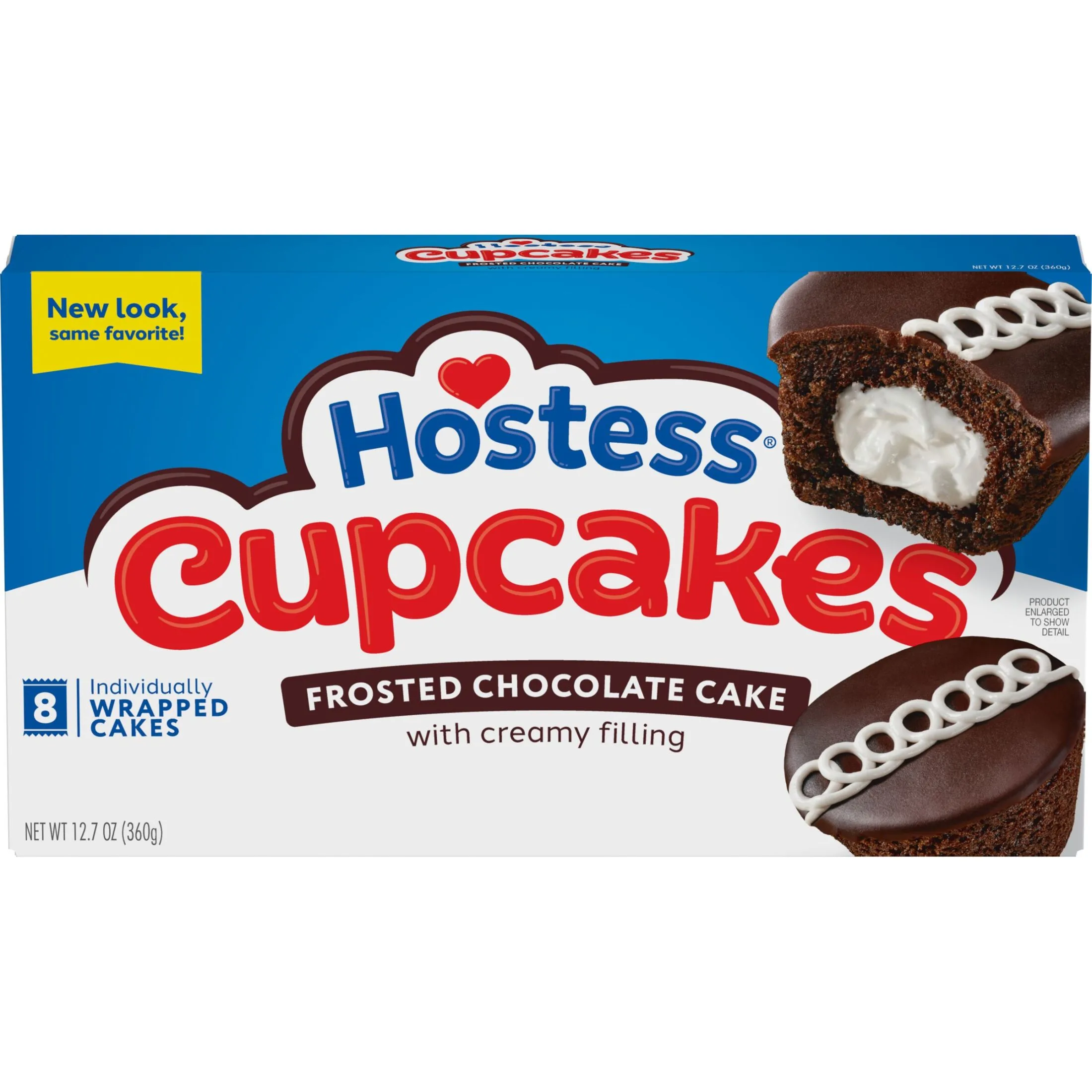 Hostess Cupcakes, Chocolate Snack Cakes, 12.7 oz Box (8 Ct.)