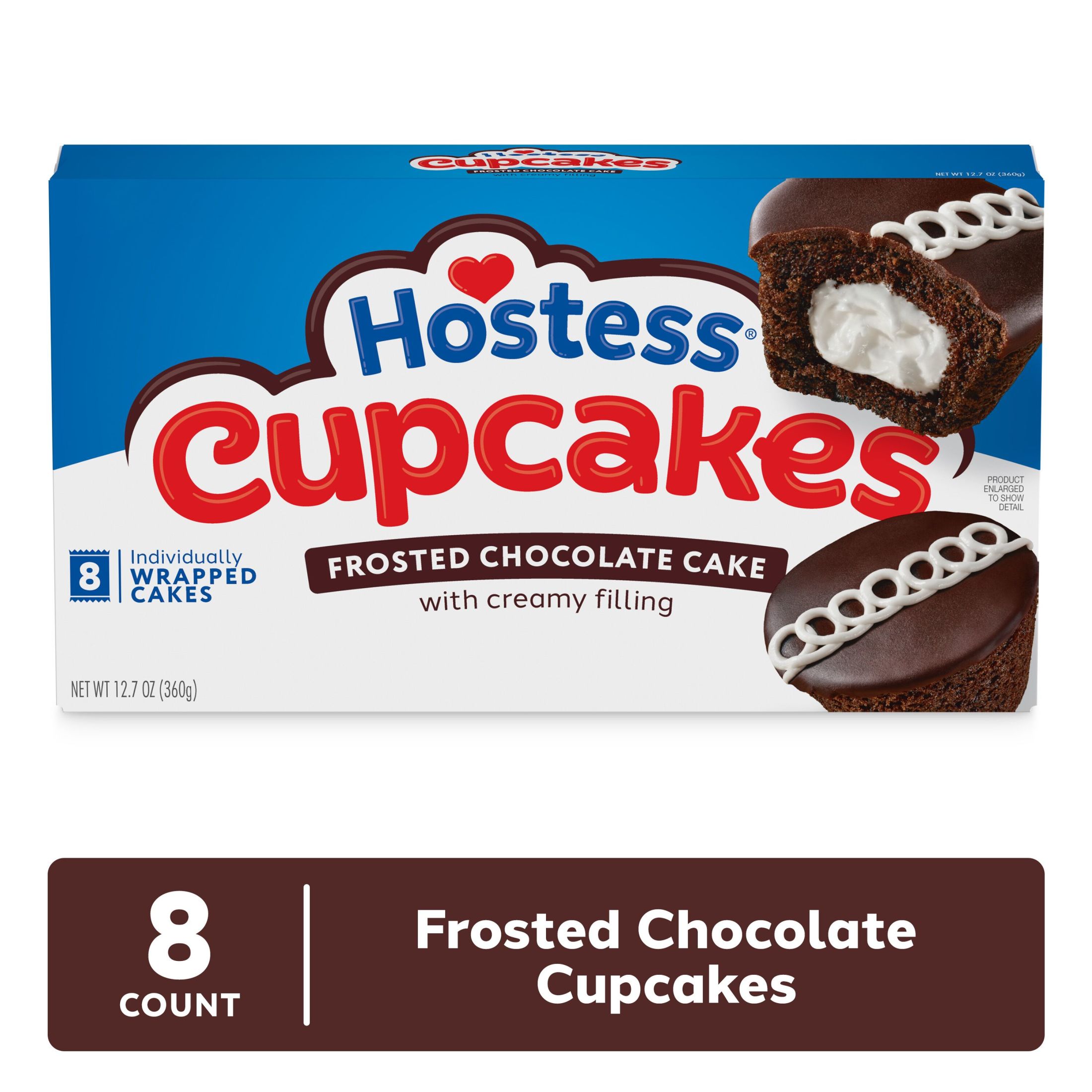 Hostess Cupcakes, Chocolate Snack Cakes, 12.7 oz Box (8 Ct.) thumbnail 2