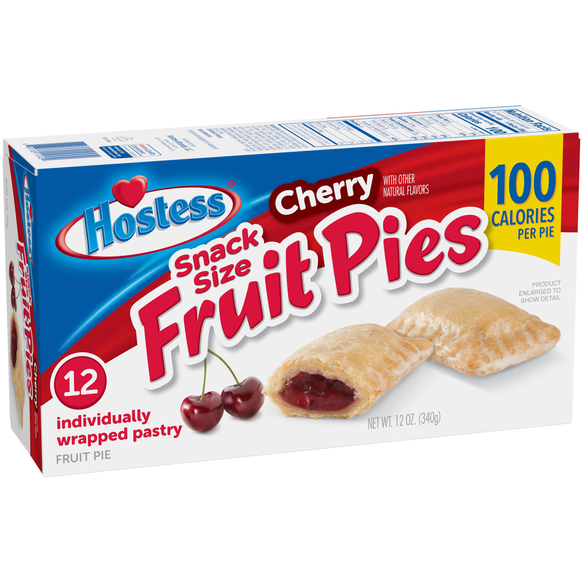 HOSTESS Snack Size Cherry Fruit Pies, 12 Count, 12 oz thumbnail 3