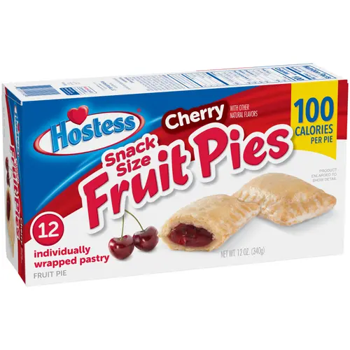 HOSTESS Snack Size Cherry Fruit Pies, 12 Count, 12 oz thumbnail 3