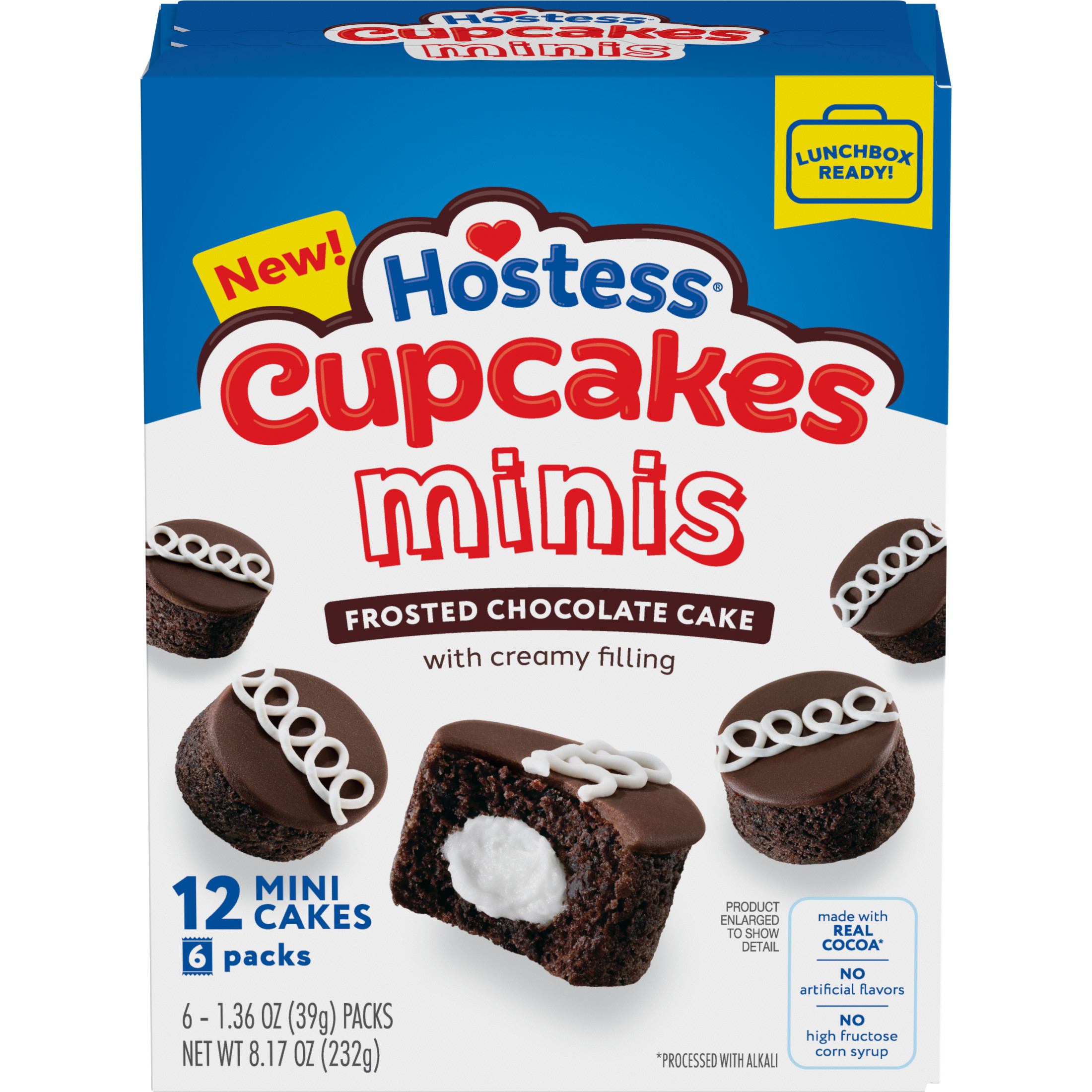 Hostess Cupcakes Minis, Chocolate Snack Cakes, 8.17 Oz. Box (6 Ct.) thumbnail 2
