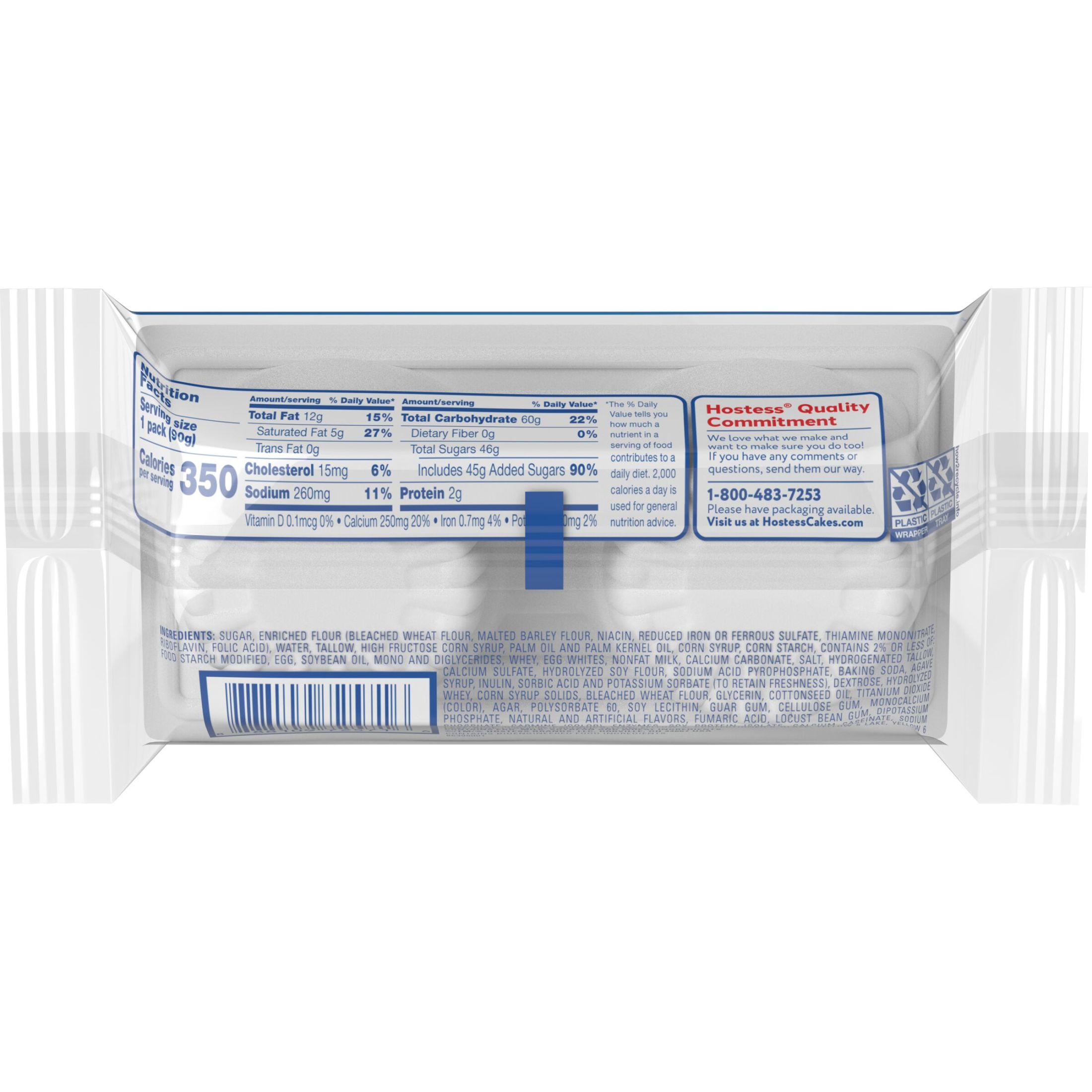 Hostess Cupcakes, Frosted Sugar Cookie Artificially Flavored Snack Cakes, 3.17 oz. Pouch (2 Ct.).  Vanilla Cake.  Sugar Cookie F thumbnail 3