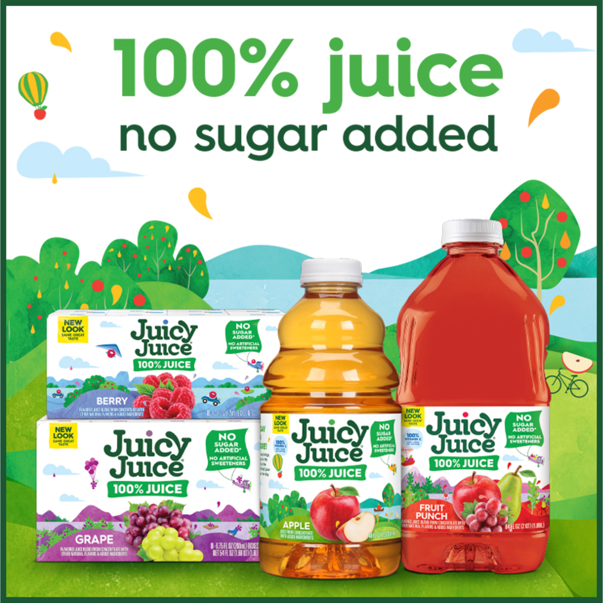 Juicy Juice 100% Juice, Shelf Stable Juice Box Variety Pack, 32 Count, 6.75 fl oz Boxes thumbnail 4