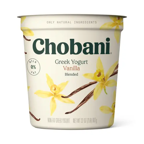 Chobani Non-Fat Greek Yogurt Vanilla 32 oz Tub thumbnail 4