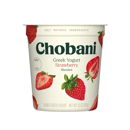 Chobani Non-Fat Greek Yogurt Strawberry Blended 32 oz Tub thumbnail 4