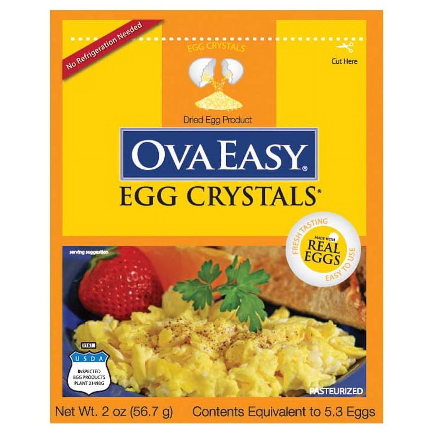Ovaeasy Ovaeasy Whole Egg Crystals Ovaeasy Whole Egg Crystals-5 5 Eggs Meat Snack