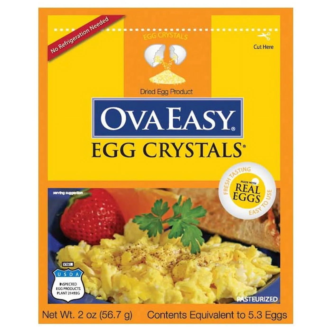 Ovaeasy Ovaeasy Whole Egg Crystals Ovaeasy Whole Egg Crystals-5 5 Eggs Meat Snack