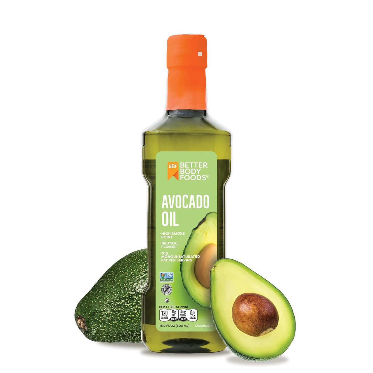 BetterBody Foods Avocado Oil, 16.9 oz Plastic Bottle