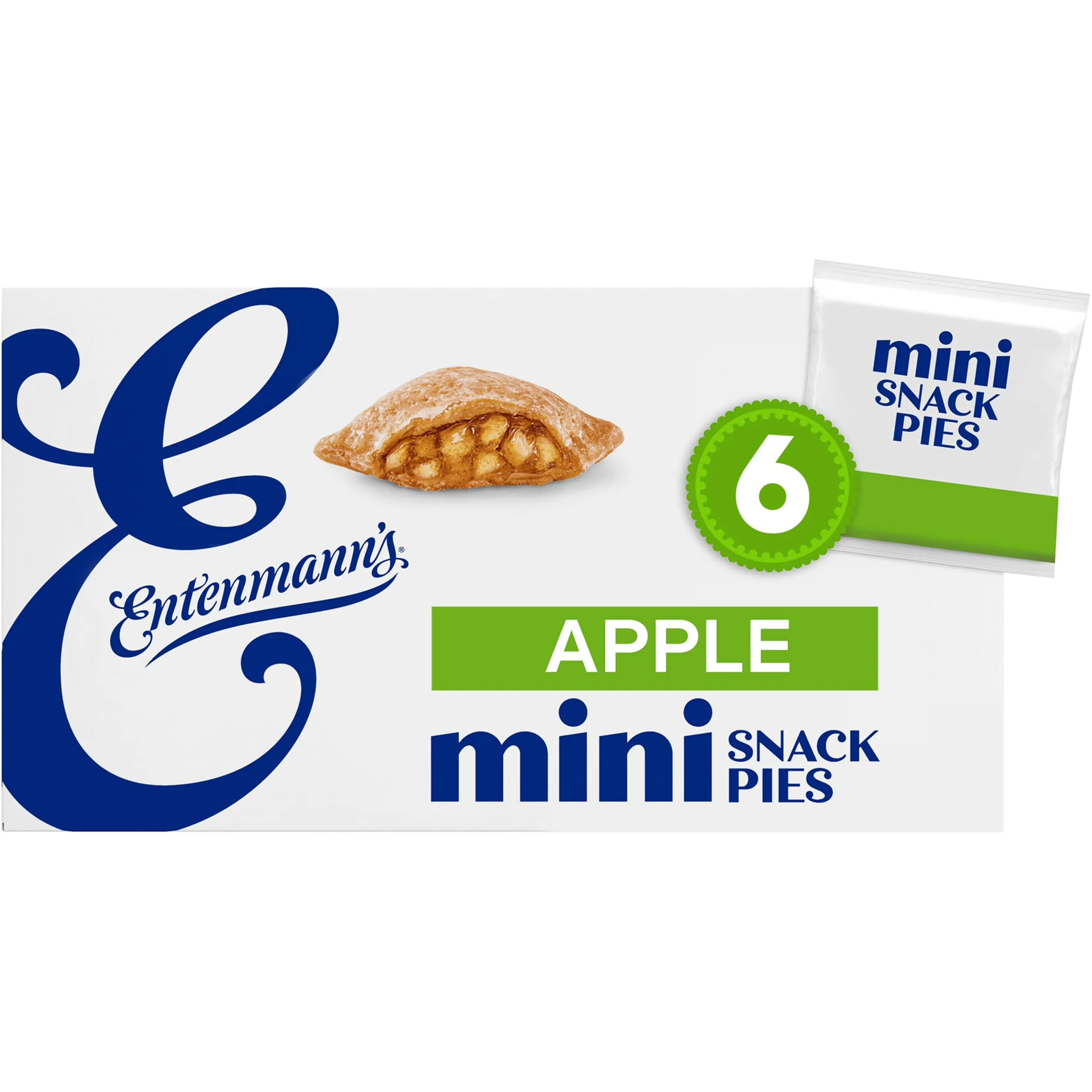 Entenmannâ€™S Minis Apple Snack Pies, Box Of Apple Pies, 12 Oz, 6 Count (Package May Vary)