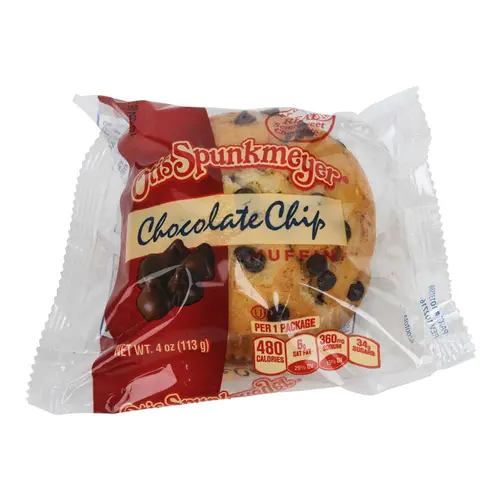 Otis Spunkmeyer Chocolate Chip Muffins Individually Wrapped, 4 Ounce, 24 Count Case